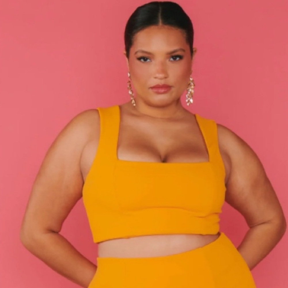 Show Me Your Mumu Ansley Crop Top- Orange